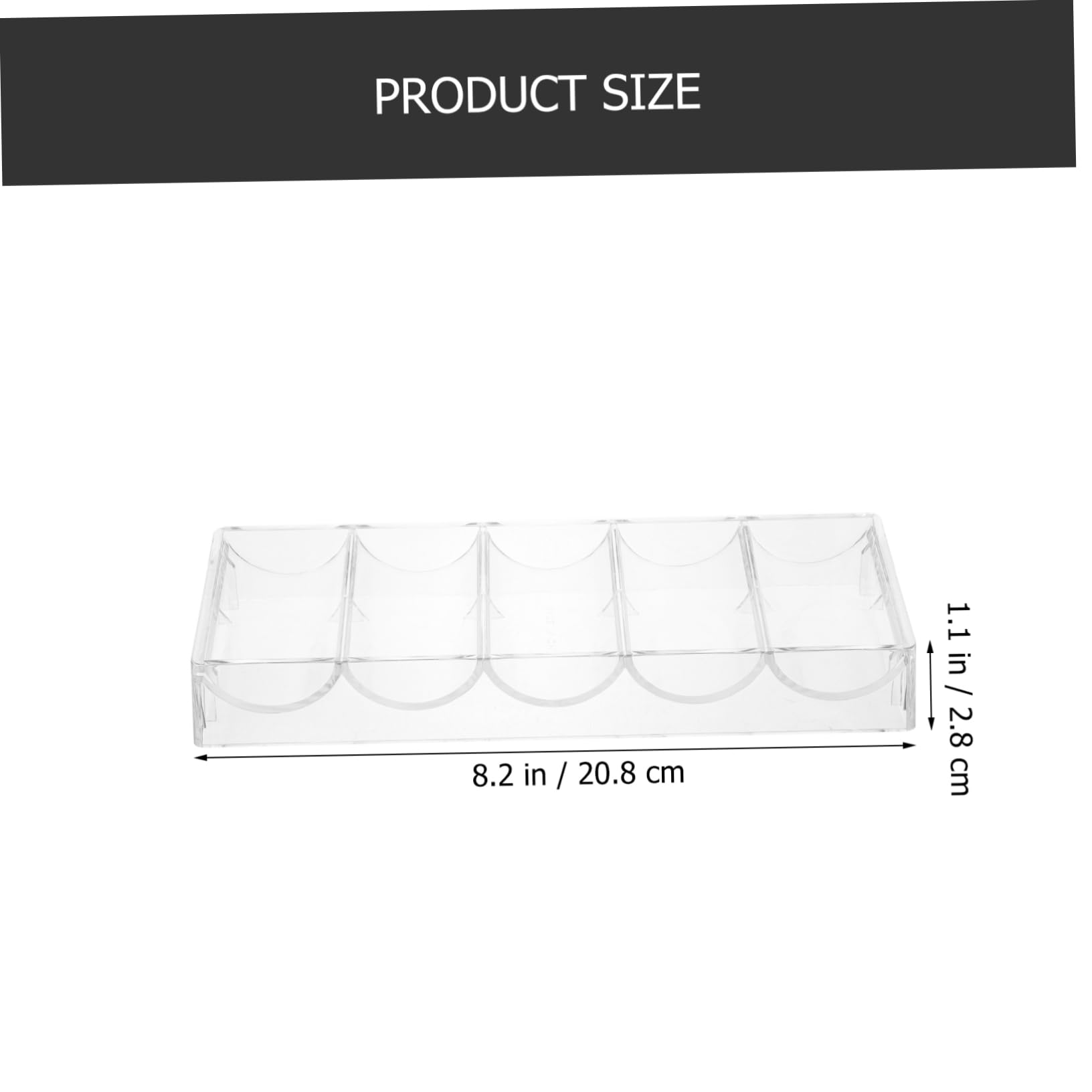 Hemoton Convenient Poker Chip Holder Poker Chip Case Trays Portable Storage Box