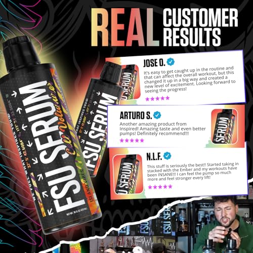 Image of Inspired FSU Serum Liquid Glycerol, Stim Free Pre Workout Pump, Non Stim Preworkout, Caffeine Free, Stimulant Free, 20g GlycoClear, 2g Betaine Nitrate (Island Vibes)