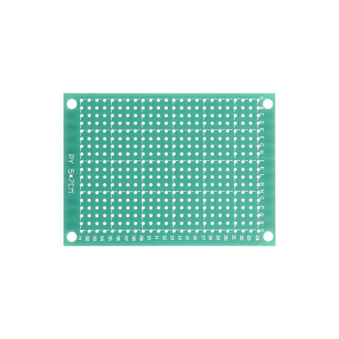 5x7 Cm Simple Face Universel Papier Circuit Imprimé Carte Pour Bricolage à Souder 5 Pcs