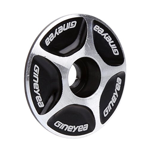 Aurgiarme New Aluminum Threadless Road Stem Accessories Headset Top Cap Cover Cycling Accessories for Men Road for for Women Kids Kit Bottle Seats, Black