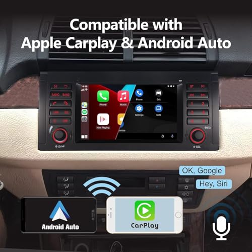 Radio para BMW E39 M5 con pantalla táctil IPS Bluetooth miniatura 2