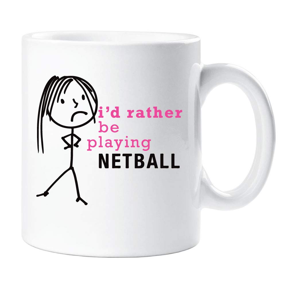 60 Second Makeover Limited Ladies I'd Rather Be Playing Netball Mug Gift