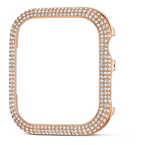 Articolo consegnato: 1 x Swarovski Sparkling Cover Compatibile con Apple Watch, con cristalli trasparenti Swarovski e montatura in lega di zinco, inclusa confezione Swarovski