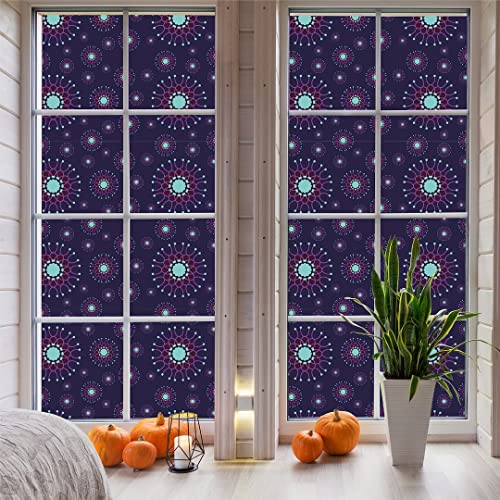 Image of CVANU Window Film Privacy Heat-UV Protection Self-Adhesive Window Glass Film Viny Sheet Multicolor Size(23inch X 100inch) C171