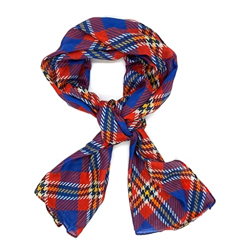 Timeless Tartans Rectangular Silk Scarf – Classic Collegiate Apparel, Licensed Team Spirit Gift & Versatile Fashion Accessory