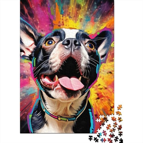 Puzzle de perro colorido de 1000 piezas, el regalo artístico perfecto para adultos