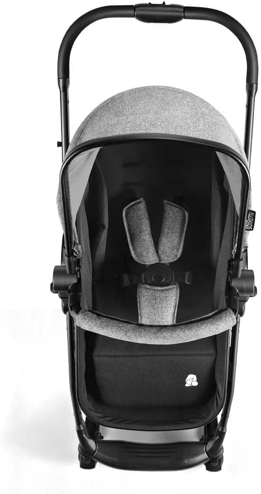 Carrinho Passeio Beyond 2 em 1 Assento Moises 0-15kgs Cinza Multikids Baby - BB429