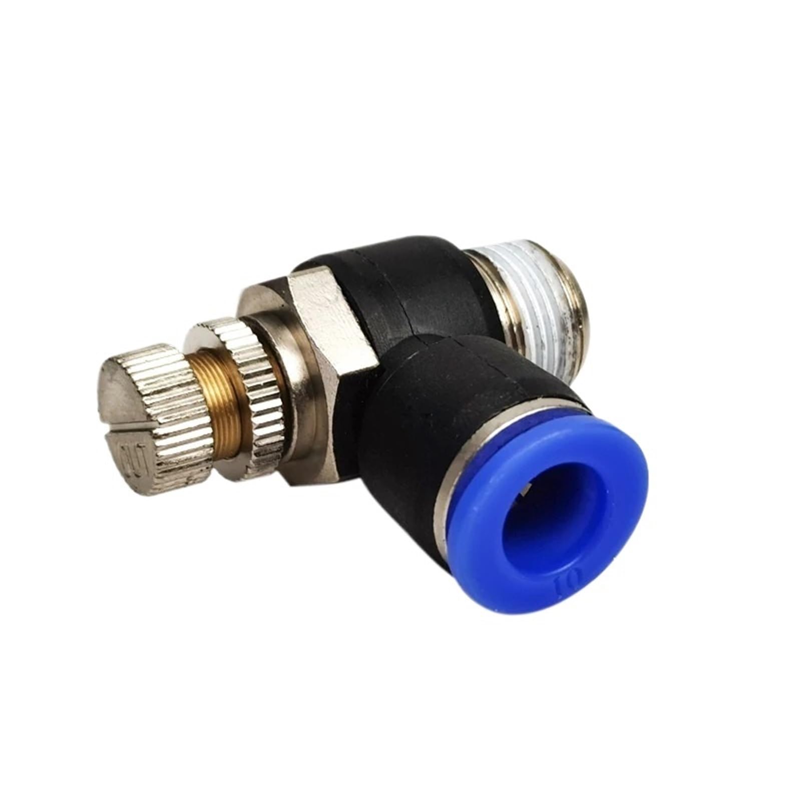 SL-Typ, Schnellanschluss, pneumatische Armatur 4, 6, 8, 10, 12 mm, Gewinde, M5, 0,3 cm, 0,6 cm, 1 cm, 1,3 cm, Luftgeschwindigkeitsregulierung (SL12-01)