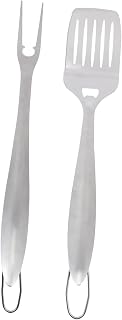 Gogogmee 2Pcs Espátula De Fritura Garfo De Churrasco Garfos De Churrasco De Aço Inoxidável Panificadora Pastelaria Espátula De Metal Espátula De Bifes De Carne Acessórios Ao Ar
