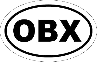 * Oval Car Magnet OBX The Outer Banks Magnetic Bumper Sticker