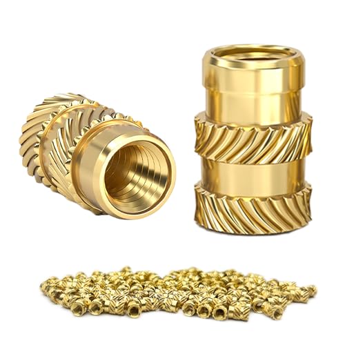 Heat-Set Brass Nutsert Inserts M3, 100 pcs for 3D Printing