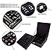 KLOUD City Two-Layer Jewelry Box Organizer Display Storage case with Lock (Black)