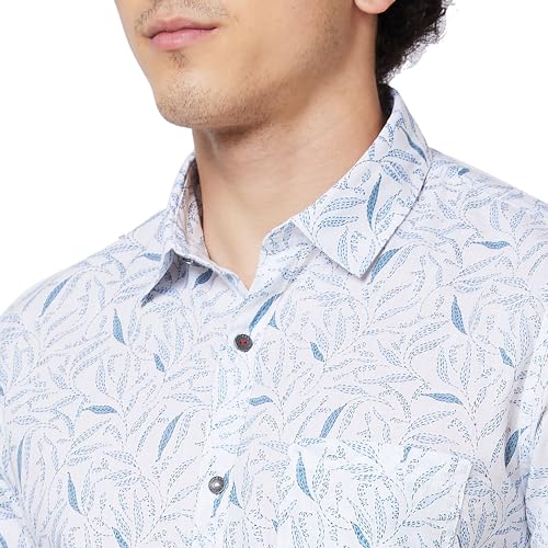 Image of Spykar Men's Regular Fit N /A Full Sleeve Printed Casual Shirts