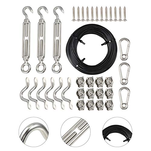 Mobestech 1 conjunto de kit de suspensão de luzes para uso ao ar livre, kit de suspensão, corda de a