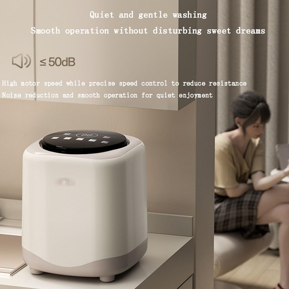 Piccola Lavatrice Automatica, Piccola Lavatrice Portatile per a，Piccola Lavatrice Portatile con asciugatrice， per Calze, Biancheria Intima e Vestiti per Neonati A