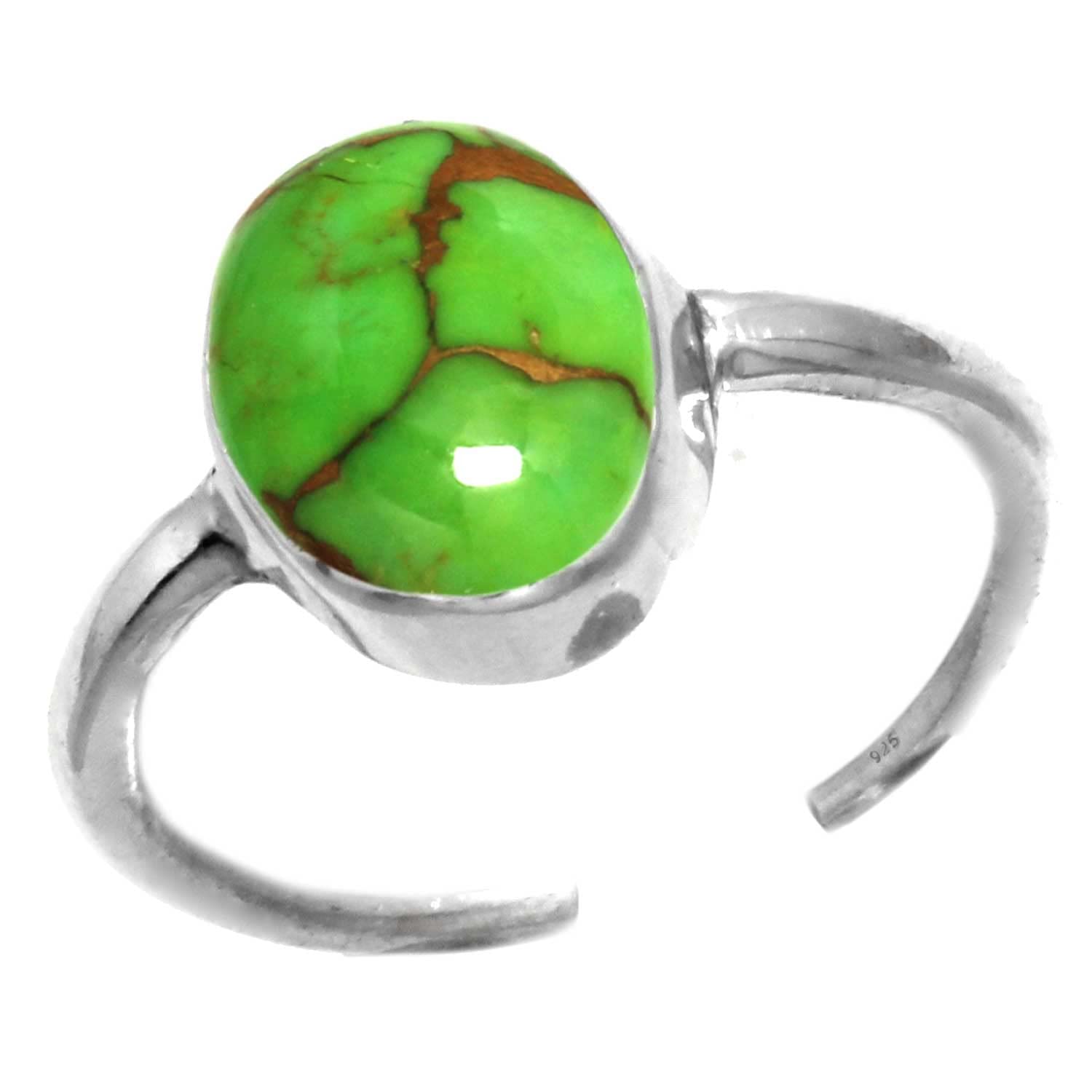 Handmade Genuine 925 Sterling Silver Toe Ring Natural Gemstone Amber, Carnelian, Agate, Garnet Oval Boho Body Jewelry For Women-image-16