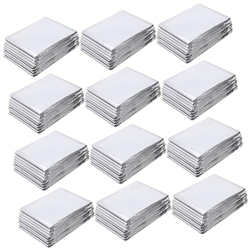 Gogogmee 12 Hojas Unidades Película Reflectante Plateada para Plantas Lámina Térmica para Invernadero Protección contra Heladas Uso Jardín y Actividades al Aire