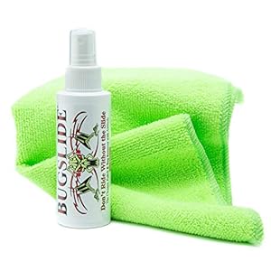 BugSlide 4 Oz Travel Kit with Cleaner with Microfiber Towel – Multisurface Cleaning and Car Detailing Solution That Shines and Degreases Your Car, Convenient Size for Travel