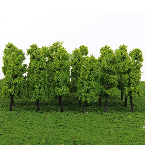 Jili Online Pack Of 40 Model Trees N Scale Diy Layout Train Landcape Scenery Accessories 7.7Cm/3'' 1/150 N Scale #TOP6
