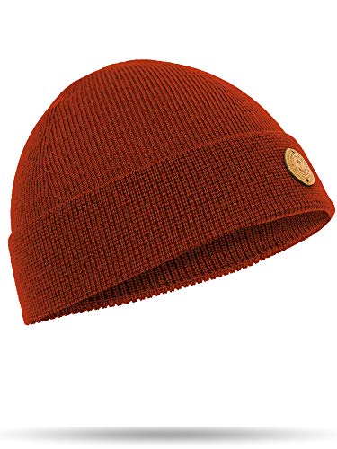 Preisvergleich Produktbild Hanse-Troyer - Klassische Feinstrick Mütze Übergangsmütze - 100% Merino Wolle Schurwolle - Hochwertige, sehr edle Beanie Strick Mütze kein Kratzen & jucken
