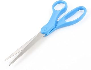 Aexit Blue Plastic Hand Tools Handle Stainless Steel Blade Scissors Shears & Scissors 8.3