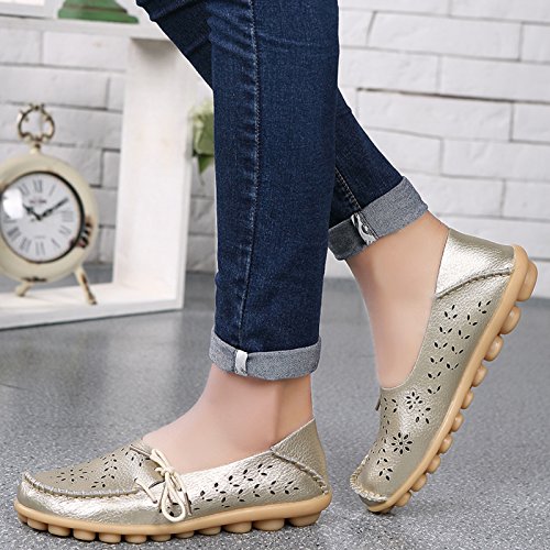 Image of VenusCelia Women's Breathable Comfort Walking Office Flat Loafer
