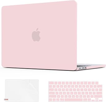 AKIT Compatible with MacBook Air 13 inch Case 2026 2025 2024-2022 M5 M4 M3 M2 Model A3449 A3240 A3113 A2681, Protective Laptop Hard Shell for MacBook Air 13.6" + Keyboard & Screen Cover, Baby Pink