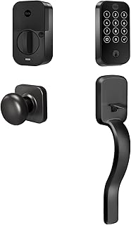 Yale Assure Lock 2 Touchscreen with Wi-Fi and Ridgefield Handle in Black Suede