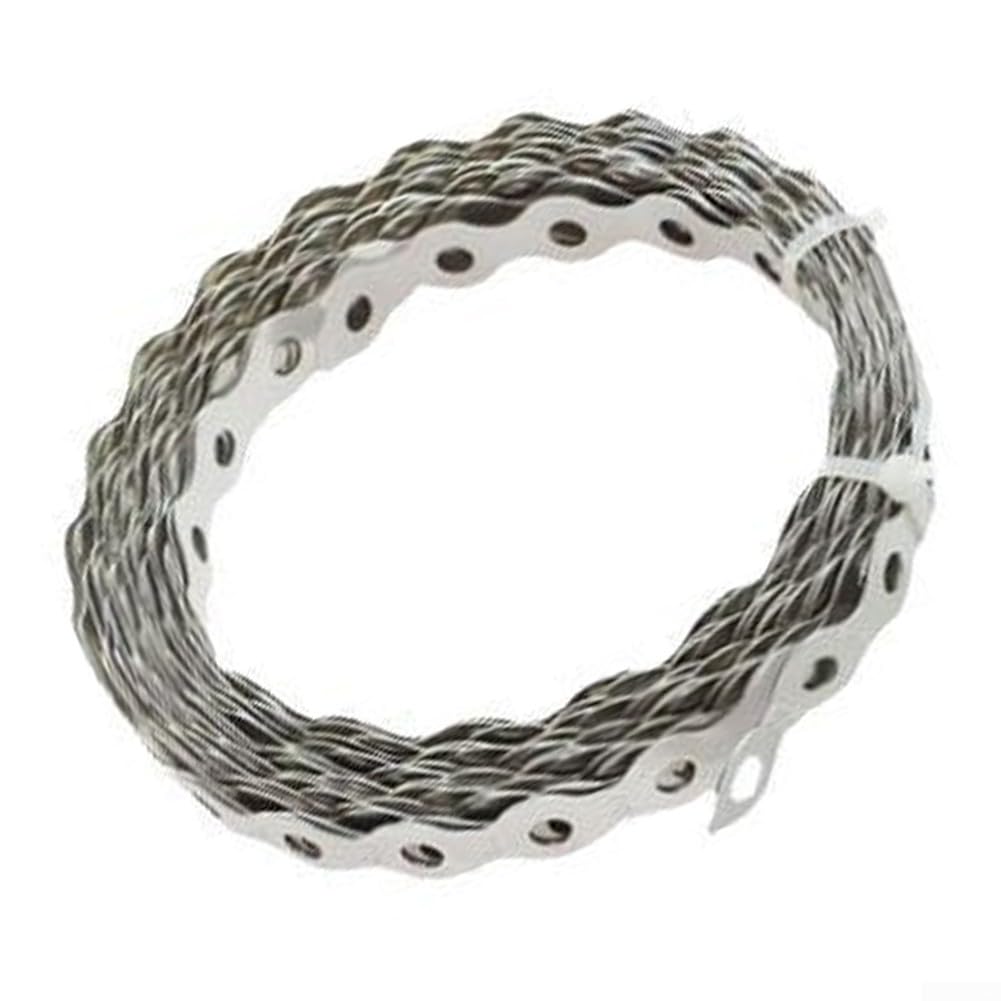 Fascetta stringicavo in acciaio al carbonio da 9,1 m con elettrozincatura per superficie per impacchettare cavi resistenti e lunghezza personalizzata per fissaggio in officina (26 mm)