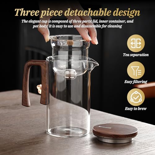 Théière en verre de haute qualité artisanale avec finitions épurées durables - 5