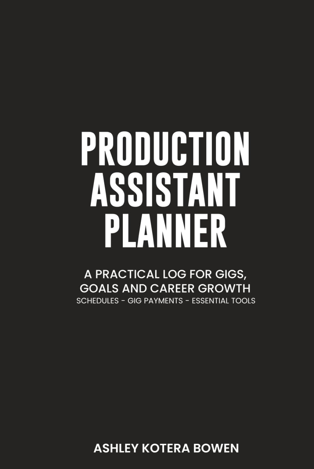 Production assistant workbook idéal sur le plateau de tournage pour organiser vos tournages