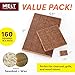 Melt Candle Company Fire Starter Squares, 160 Pieces - Fire Starters Kit for Campfires, Grill, Outdoor Fire Pit, Fireplace, BBQ - Water Resistant & Odorless - Camping Accessories