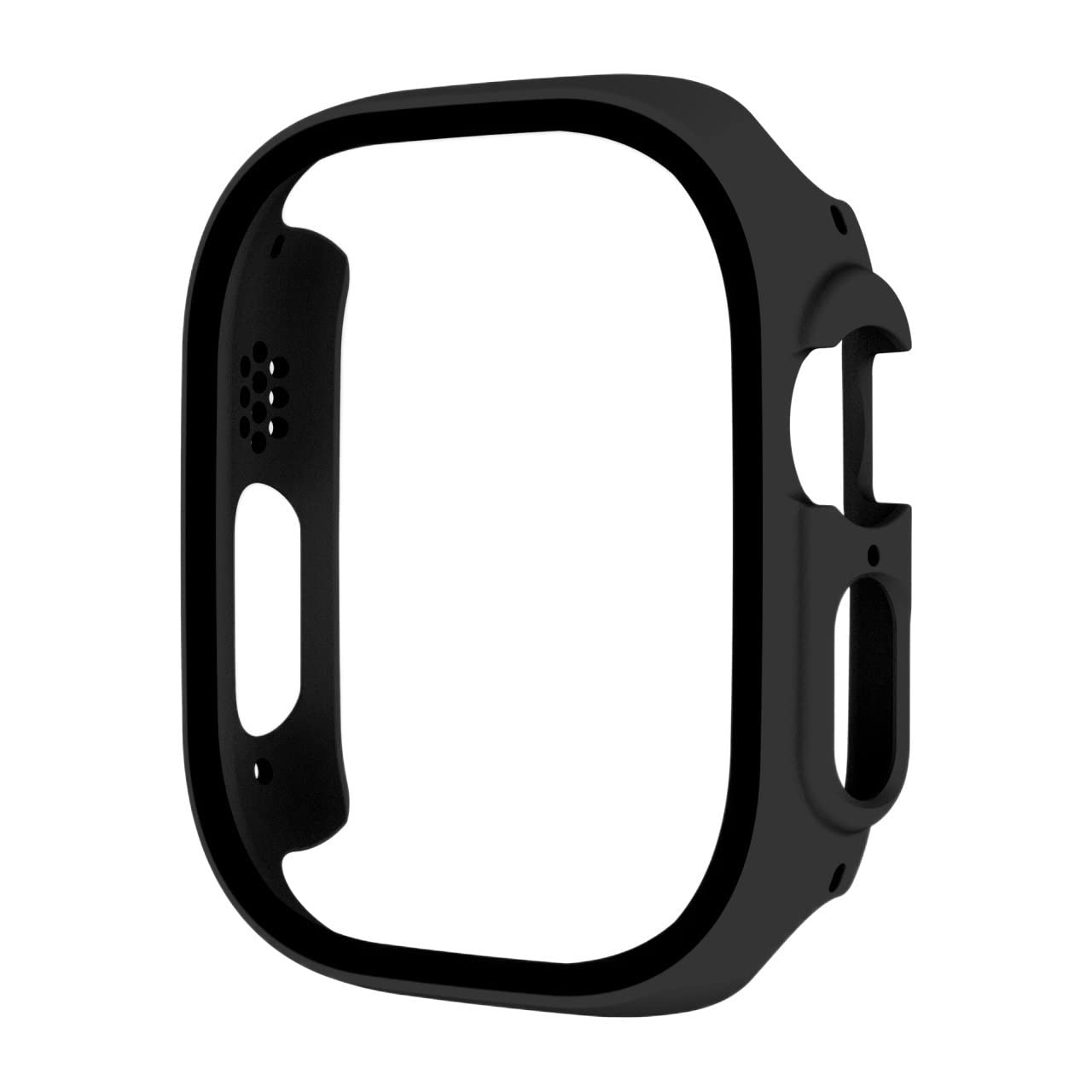 Coque PC Rigide pour Apple Watch 8 Ultra 49mm avec Film Protecteur Transparent Noir