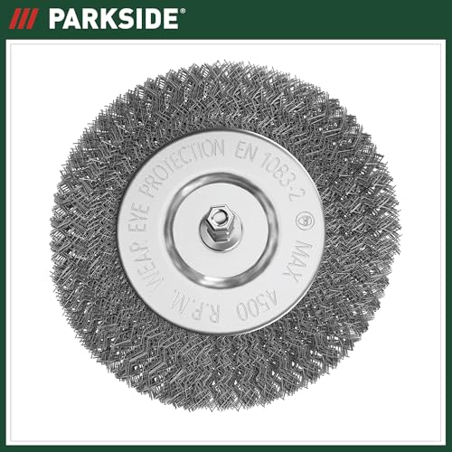 Parkside Fugenbürste Metallbürste mit Drahtborsten | Ersatzbürste aus Metall zur Entfernung von Flechten und Moos | für Parkside Universalbürste Fugenbürste PUB 500 A1 und PUB 500 B1