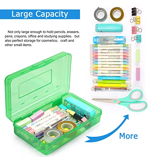 Image of Tamaki 1 Pack Plastic Pencil Box Large Capacity, Green