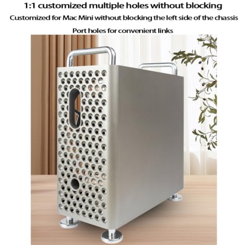 Funda protectora Mac Mini M4 vertical para organizar escritorios de estudio 5