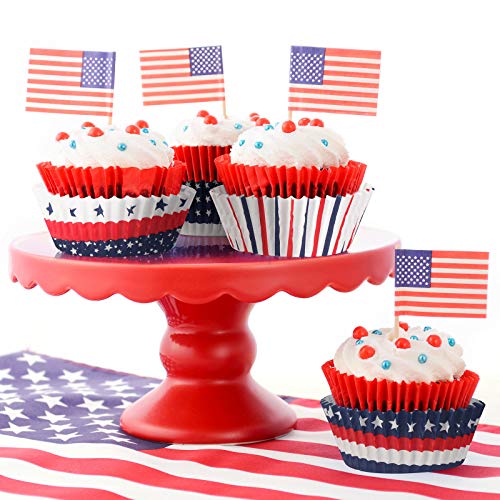 Cápsulas para cupcakes resistentes que no se pegan, moldes de papel para muffins con diseños 7