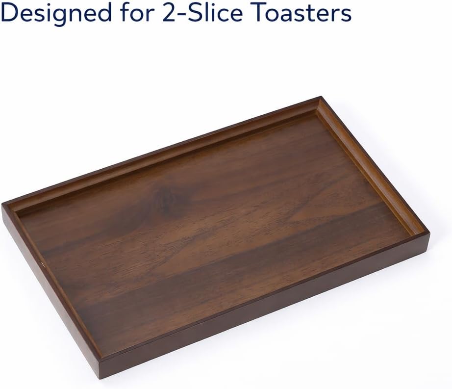 Crumb Catcher for Under 2-Slice Toaster, Wooden Tray
