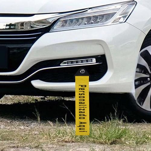 Cuerda de Remolque Personalizable para Automóviles – Correa de Nylon Universal – Accesorio de Coche para Maletero o Parachoques con Función Decorativa