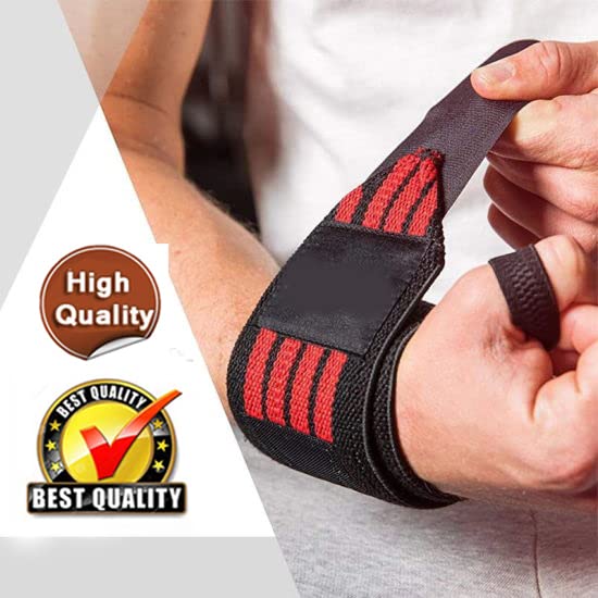 Image of Gym Wrist Supporter for Men & Women Wrist Band for Gym with Thumb Loop