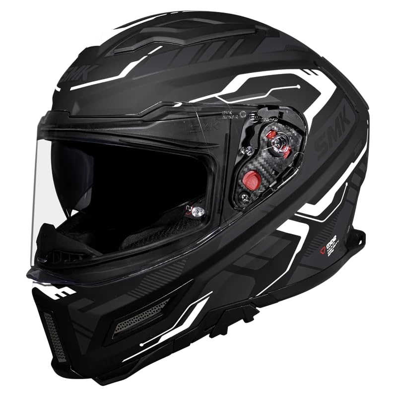 Image of SMK Agnar TEKTRON Full Face Dual Visor Helmet, ISI, DOT & ECE 22.06 Certified, Pinlock 30 Insert