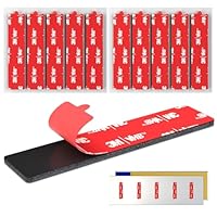 FIXCHORD Doppelseitiges Klebepads Extra Stark, 10 x Nummernschild Klebeband aus Schaumstoff mit 3M VHB 5962 Kleber, Selbstklebendes Kfz-Kennzeichen Klebepads für Fahrzeugkennzeichen, Nummernschilder