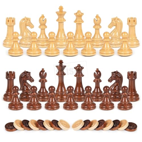Image of Chess Checkers Backgammon 3 in 1 Board Games for Kids and Adults | Foldable Magnetic Portable Travel & Educational Indoor Activity Game Set | Suitable for Boys and Girls (15 Inches)