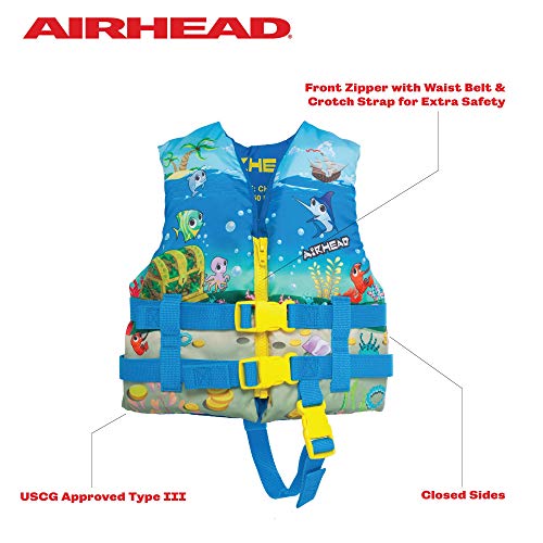 Airhead Treasure Us Coast Guard Approved, Secure Fit Type Iii Child 30-50Lbs -Type Ii Infant Under 30Lbs Life Jacket Vest #TOP1