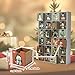 SUNGIFT Wooden Advent Calendar, Dog Wood Reusable Advent Calendar with 24 Drawers, 13 Inch Countdown to Christmas Empty Refillable Advent calendar to Fill 2025