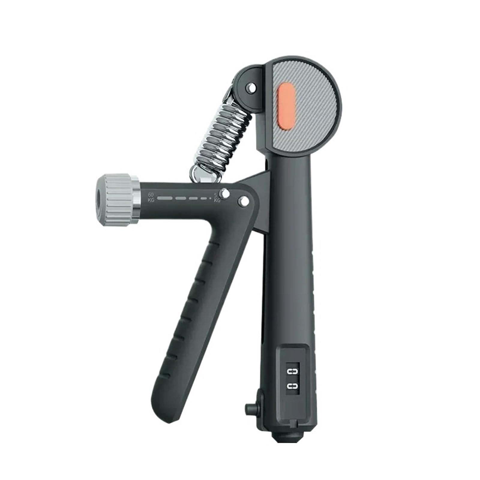 FLYIODFCXV Wrist trainer, 1pcs, Hand Strength Trainer, Adjustable Force Counting Grip, Finger Training Equipment(Black)