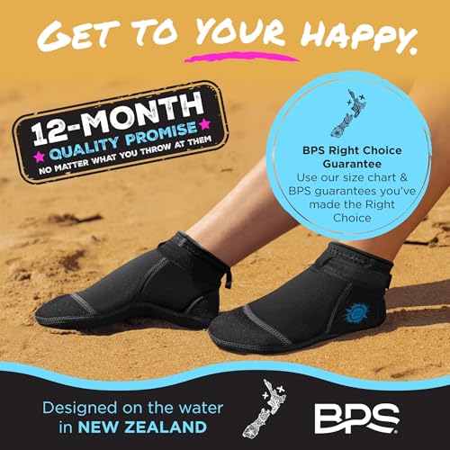Image of BPS 'Aqua Series' 3mm Neoprene Water Socks for Sand, Beach, Soccer, Volleyball, Wetsuit Booties