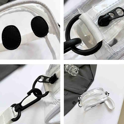 Easter Devil Face Transparent Shoulder Bag, Funny Ghost Spooky Crossbody Bag For Women, Novelty Clear Purse Demon Satchel2