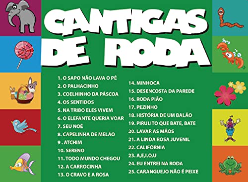 Coleção Cantigas de Roda 4 CDs 100 Músicas Educação Infantil