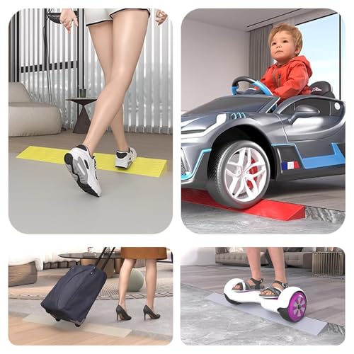 Rampa para silla de ruedas, 100x22x10 cm, amarilla miniatura 6